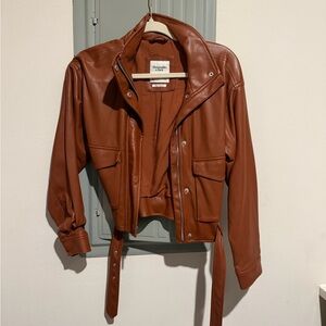 Abercrombie & Fitch Vegan Leather Jacket